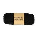 BudgetYarn Chunky Acrylic 100 Black