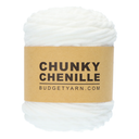 BudgetYarn Chunky Chenille 001 White