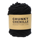 BudgetYarn Chunky Chenille 100 Black