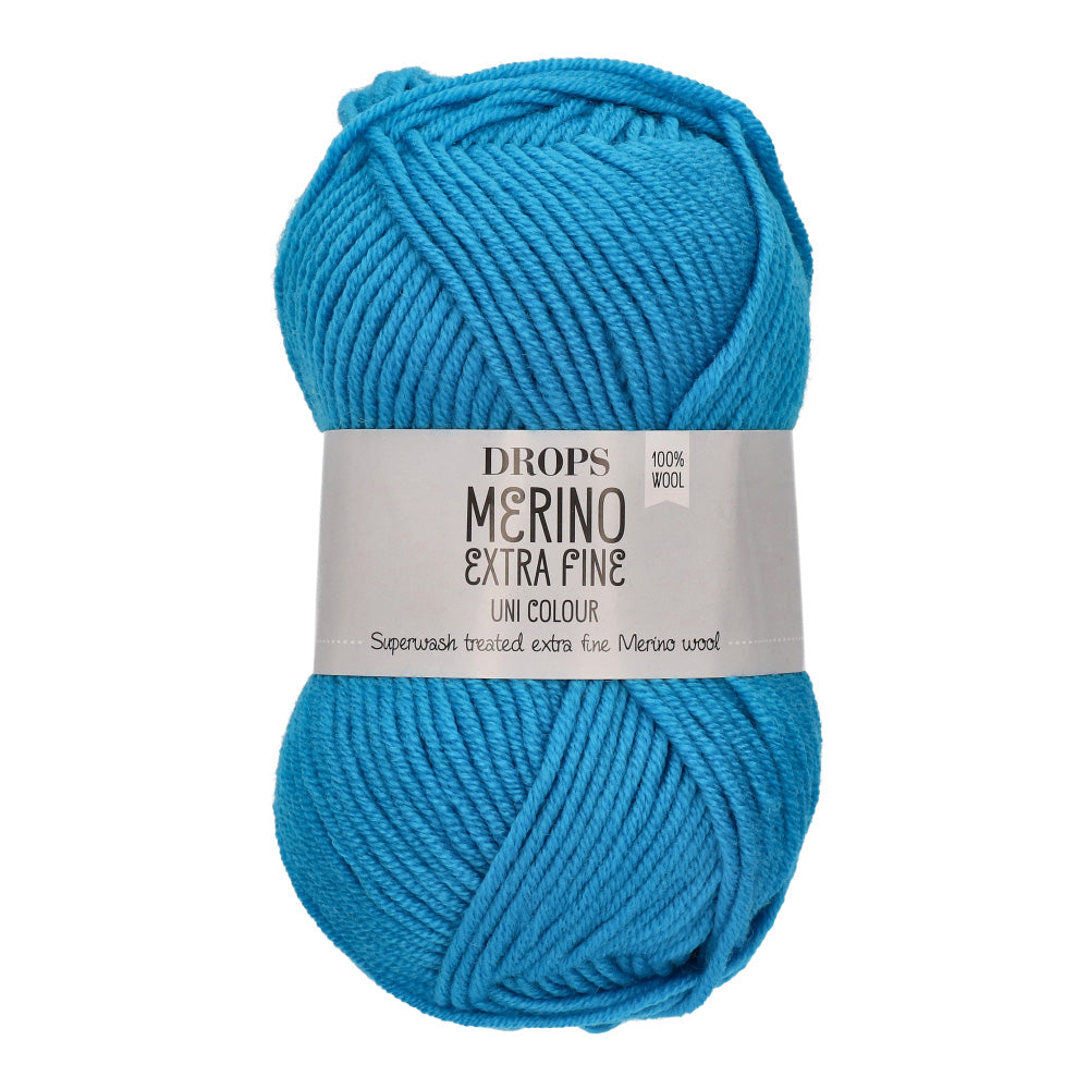 Drops Merino Extra Fine Uni Colour 29 Turkoois
