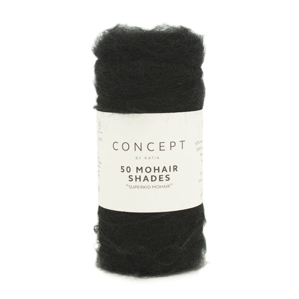 Katia 50 Mohair Shades 010 Zwart