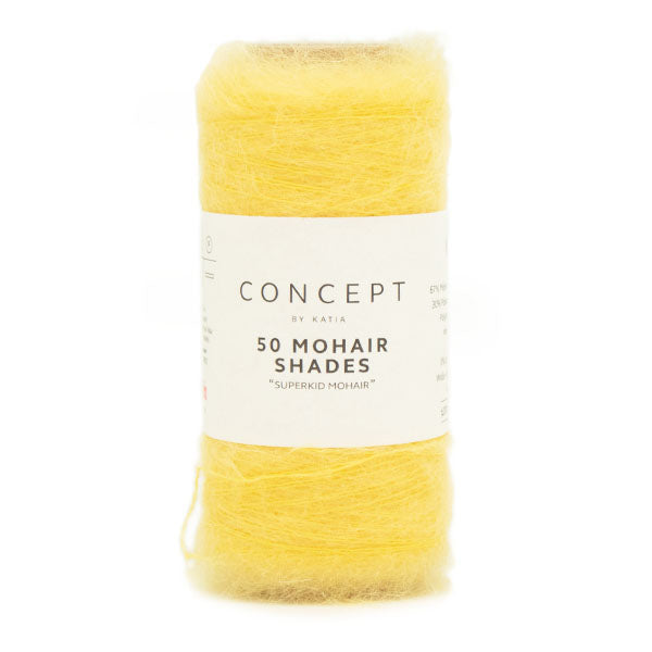 Katia 50 Mohair Shades 016 Citroengeel