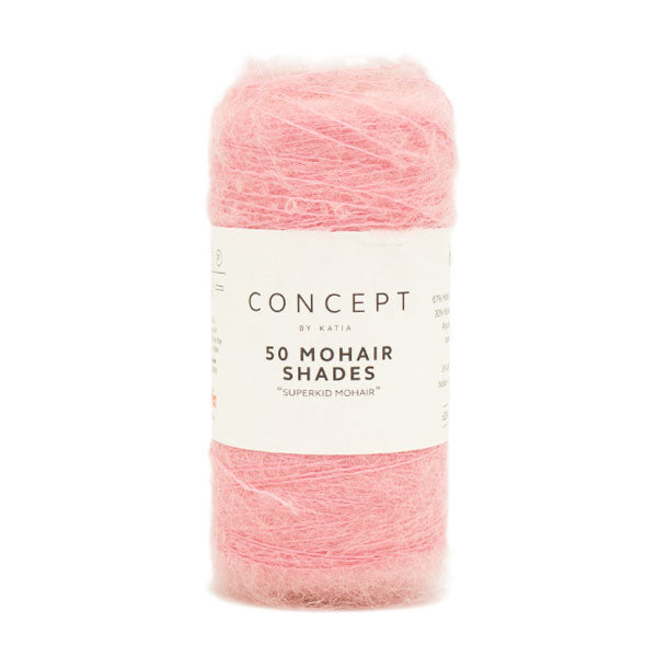 Katia 50 Mohair Shades 036 Kauwgom roze