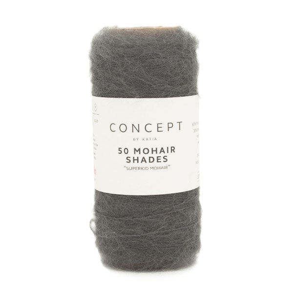 Katia 50 Mohair Shades 005 Antraciet grijs