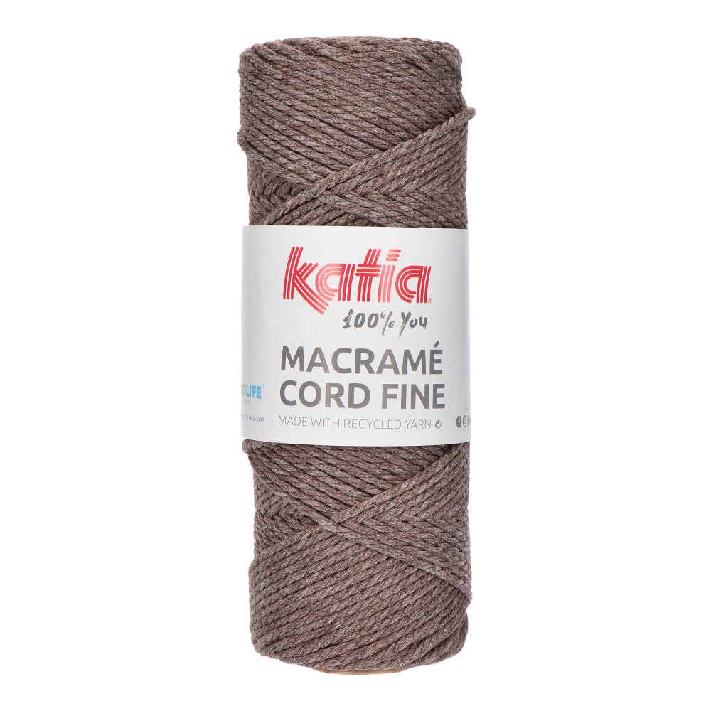 Katia Macramé Cord Fine 204 Bleek bruin