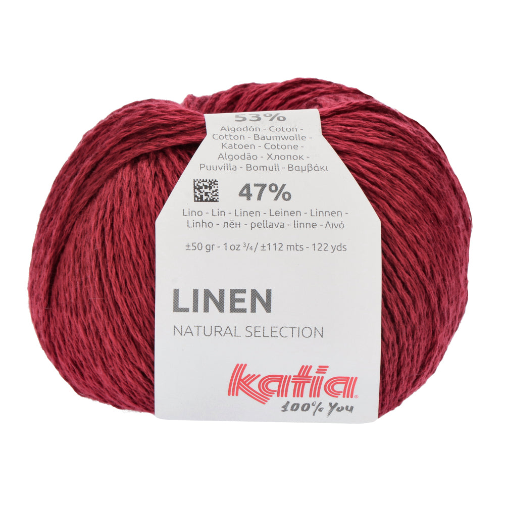 Katia Linen 024 Wijn rood
