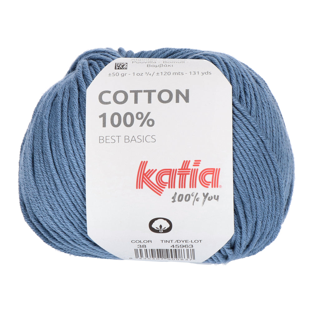Katia Cotton 100% 038 Donker blauw