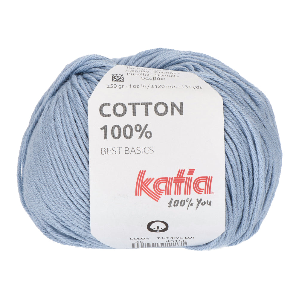 Katia Cotton 100% 046 Licht blauw