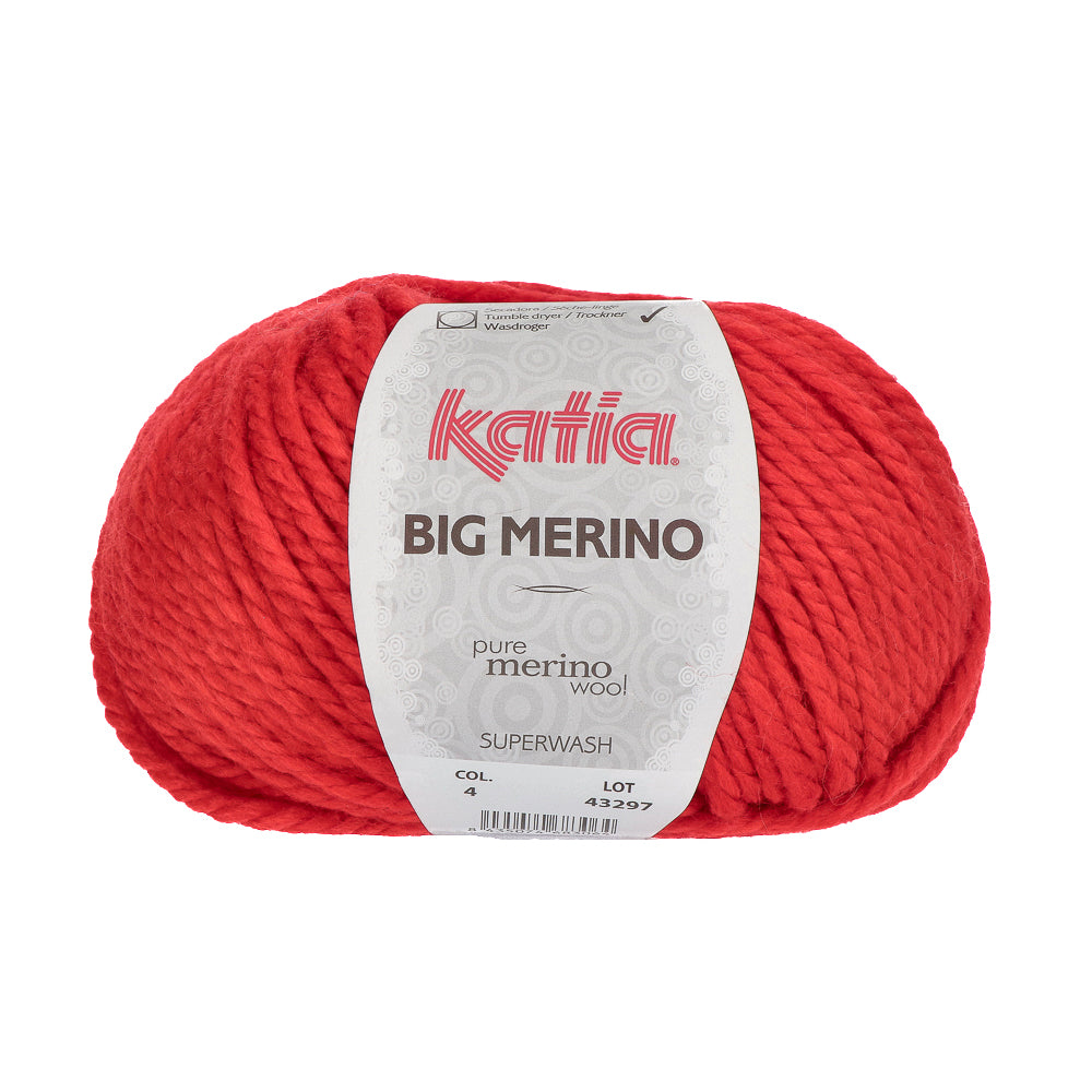 Katia Big Merino 004 Rood