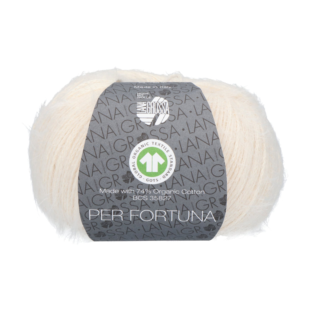 Lana Grossa Per Fortuna 008 Ecru