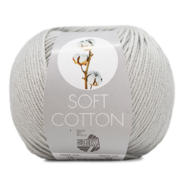 Lana Grossa Soft Cotton 018 Light Grey