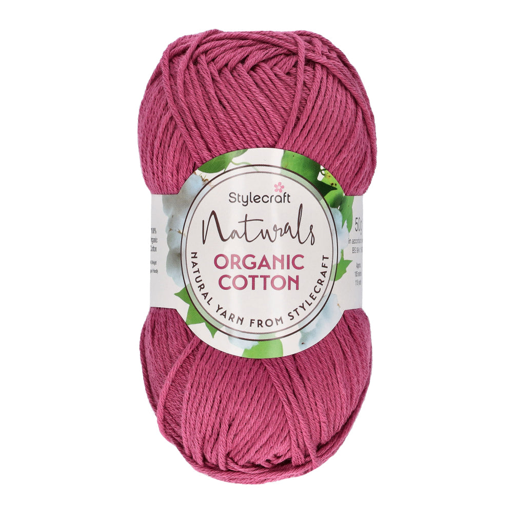 Stylecraft Naturals - Organic Cotton DK 7186 Plum