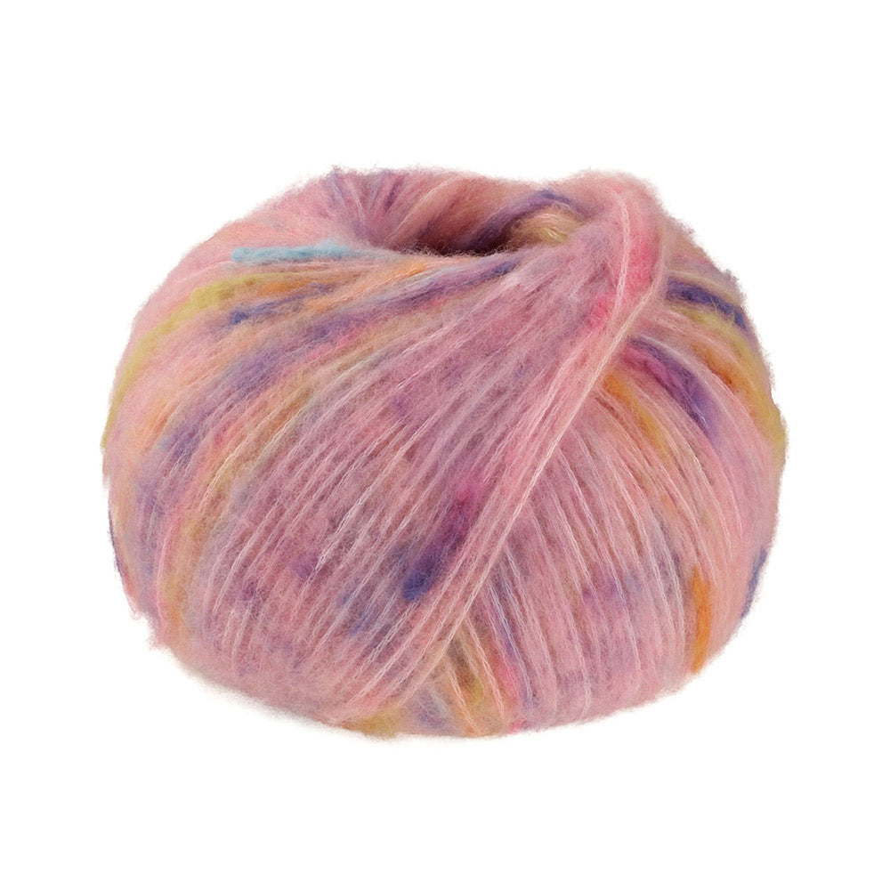 Lana Grossa Cassata 0002 Rosé/Lichtrood/Geel/Lila/Mandarijn