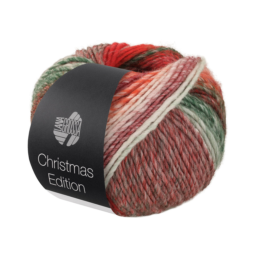 Lana Grossa Christmas Edition Big 0202 Grijsrood/rood/ecru/zwart-/wit-rood/oranje/donker-/witgroen/donkergrijs/-rood verschillend