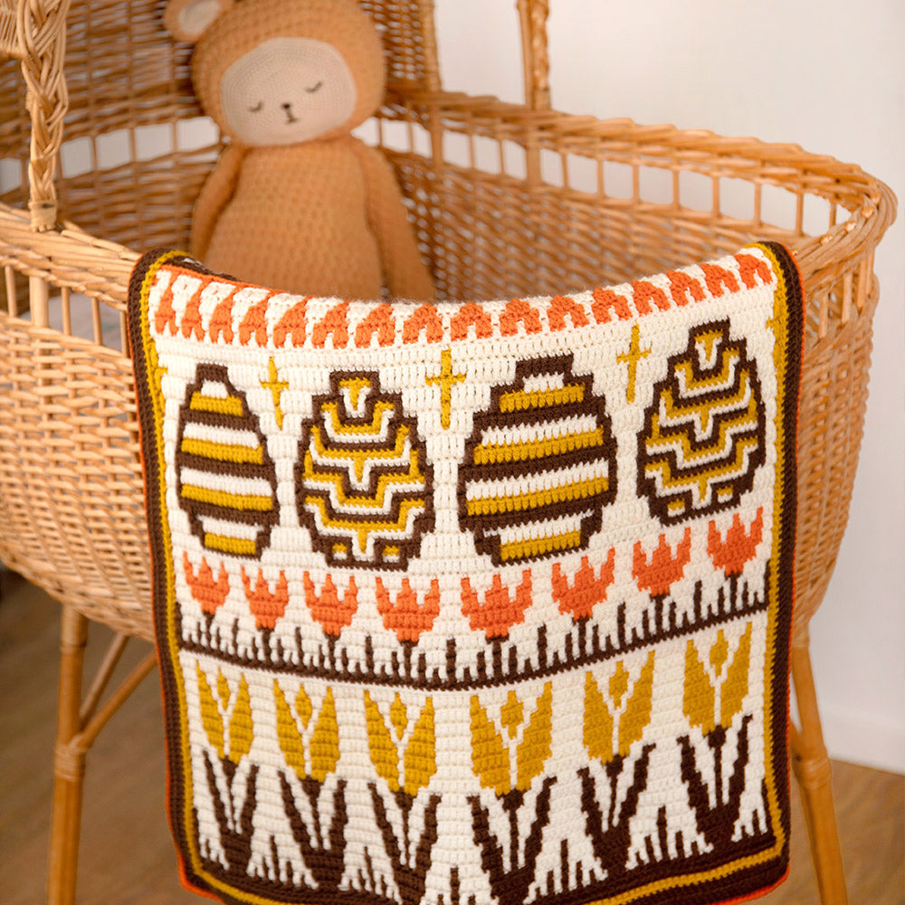 Babyversie Spring into easter blanket Haakpakket