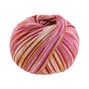 Lana Grossa Cool Wool 4 Socks Print 3 7201 Pink/Wine Red/Ecru/Yellow/Camel