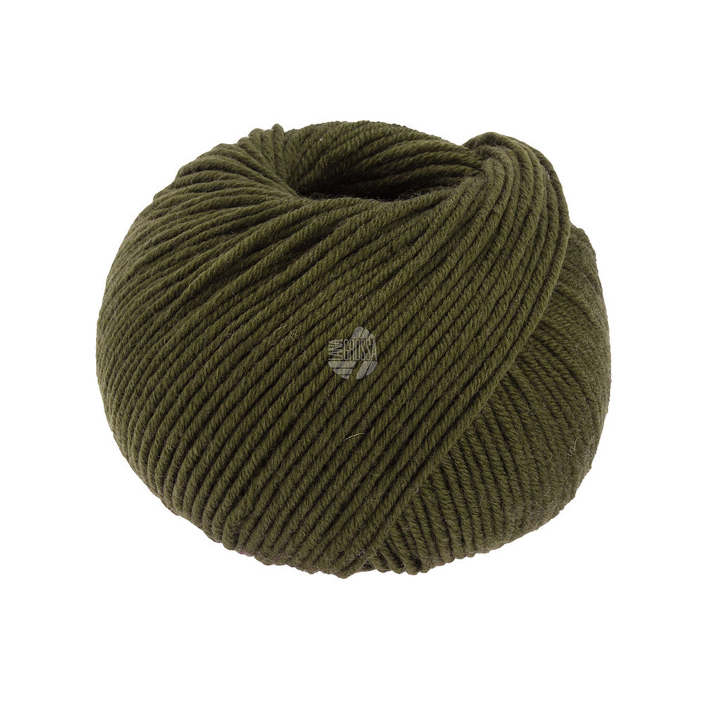 Lana Grossa Cool Wool Big 1005 Donker Olijf
