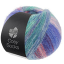 Lana Grossa Cosy Socks Dream 252 Blue-Violet/Pink/Light Blue/Sky Blue/Jade/Turquoise/Light Red/Red-Violet