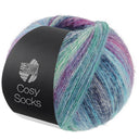 Lana Grossa Cosy Socks Dream 255 Blue-Gray/Petrol/Turquoise/Blue/Red-Violet/Light Blue/Jeans/Jade