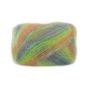 Lana Grossa Cottonhair 102 Oranje/groen/geel-groen/blauw-violet/grijs-grijs