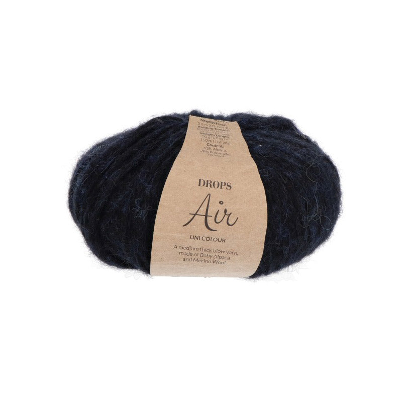 Drops Air Uni Colour 063 Donker Marineblauw