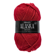Drops Alaska Uni Colour 010 Rood