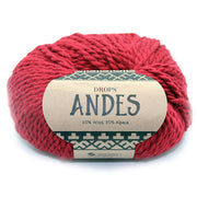 Drops Andes Uni Colour 3946 Rood
