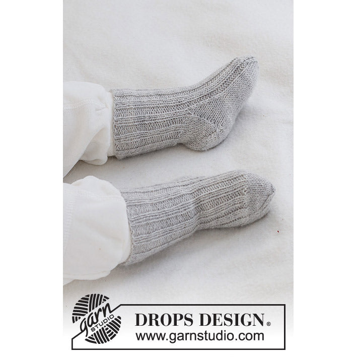 Babysokjes — gemaakt met Drops Baby Merino Uni Colour