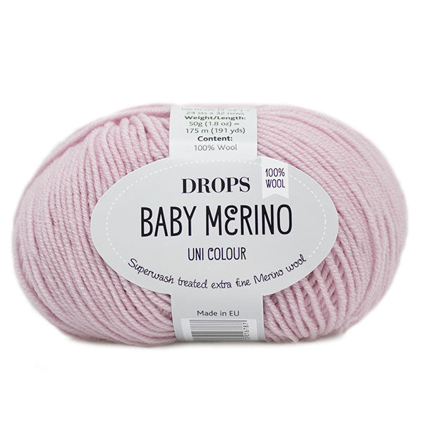 Drops Baby Merino Uni Colour 054 Poederroze