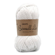 Drops Bomull-Lin Uni Colour 01 Wit