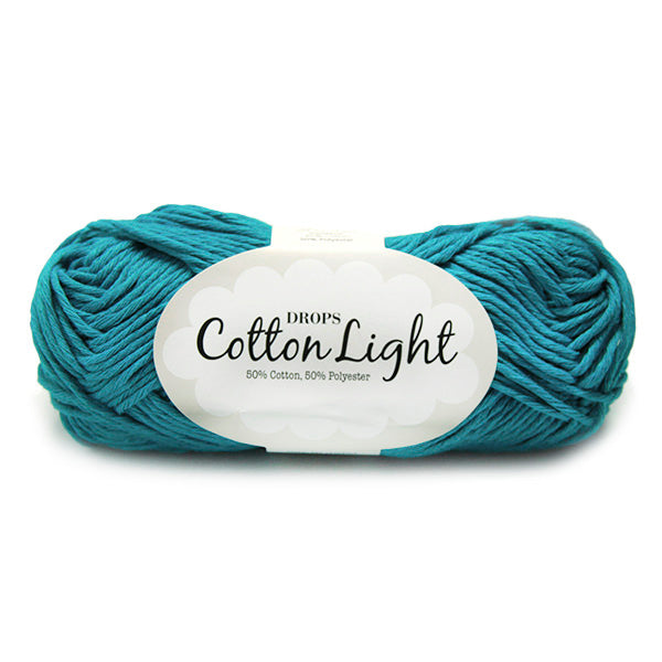 Drops Cotton Light Uni Colour 014 Donker Turkoois