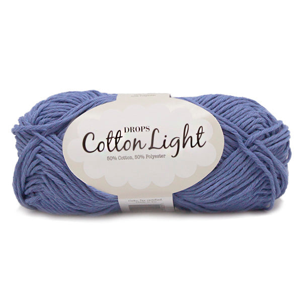 Drops Cotton Light Uni Colour 033 Blauwe Hyacint