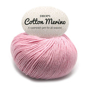 Drops Cotton Merino Uni Colour 05 Poeder-roze