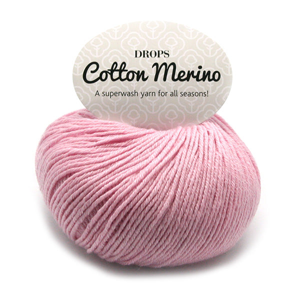 Drops Cotton Merino Uni Colour 05 Poeder-roze