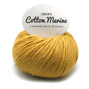 DROPS Cotton Merino Uni Color 15 Mustard Yellow