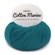 Drops Cotton Merino Uni Colour 26 Stormblauw