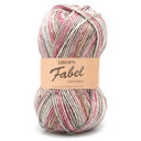DROPS Fabel Long Print 623 Rose-mist