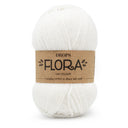 Drops Flora Uni Color 02 White