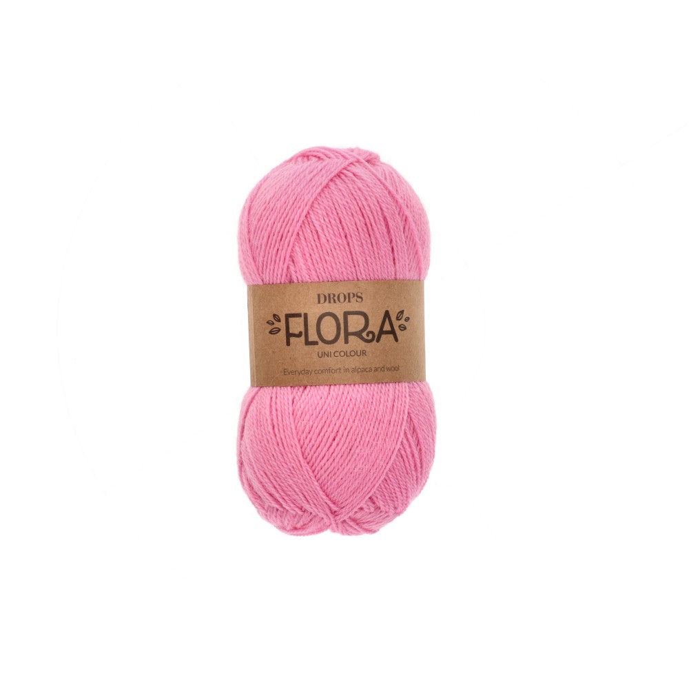 Drops Flora Uni Colour 36 Rozenblad