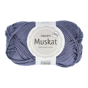 Drops Muskat Uni Colour 91 Stormblauw