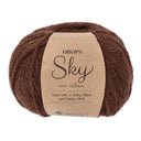 DROPS Sky Uni Color 021 Warm Chocolate