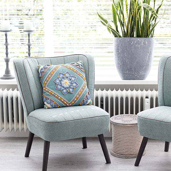 Stijl — gemaakt met Flowerful Kussen Garenpakket 01