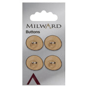 Milward Fantasievorm Knoop Hout 15mm (4 stuks)