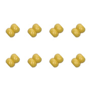 Rico Macramé Houten Kralen 17x22mm Yellow - 8 stuks
