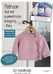 Vest Met Assymetrische Knoopjesrij-Baby (Digital)