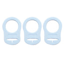 Go Handmade Silicone Pacifier Rings, Set of 12, Blue