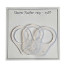 Go Handmade Silicone Pacifier Rings, 14, Clear