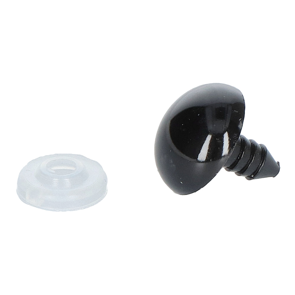 Go Handmade Veiligheidsogen Zwart 14 mm (10 stuks)