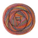 Lana Grossa Gomitolo Disegno 523 Lilac/Pistachio/Pink/Reddish Orange/Orange/Petrol/Jeans Blue