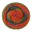 Lana Grossa Gomitolo Gala 4037 Red/Tomato/Fuchsia/Dark Green/Olive/Light Olive/Brown